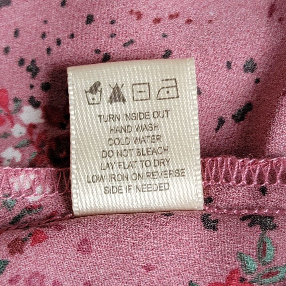 Inspired Hearts Mini Dress Juniors' Small Pink Floral Coquette Cottagecore Fairy - Picture 6 of 9